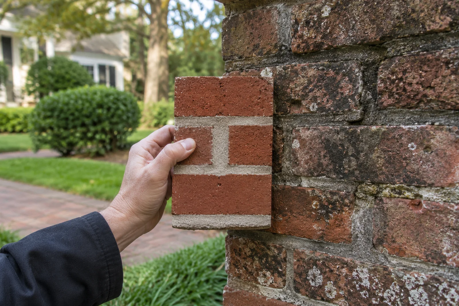 Matching brick and mortar