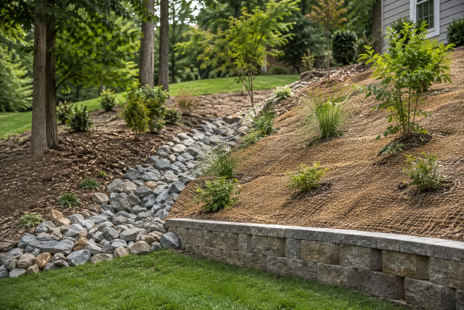 Mixed methods on one slope