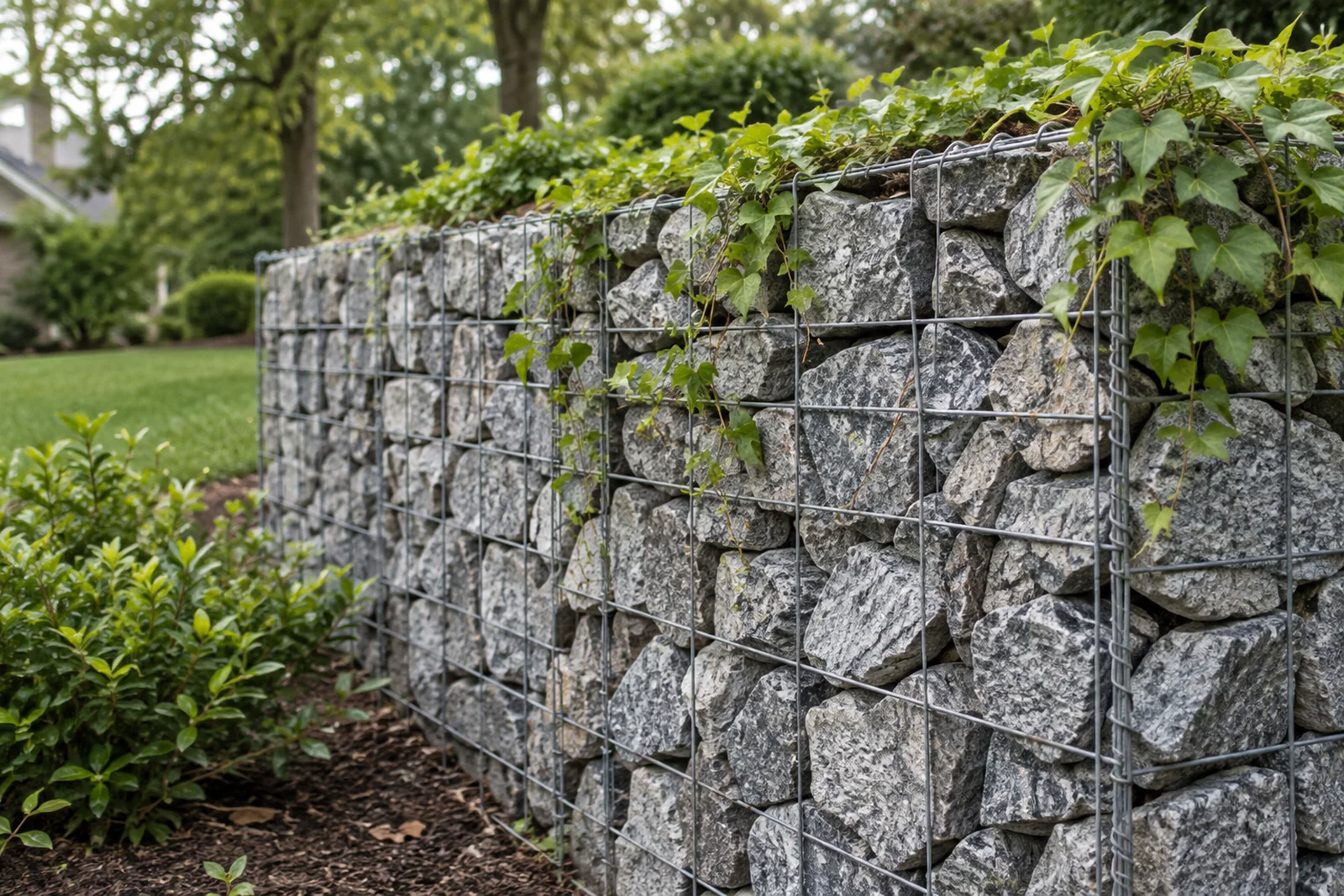 Gabion face detail