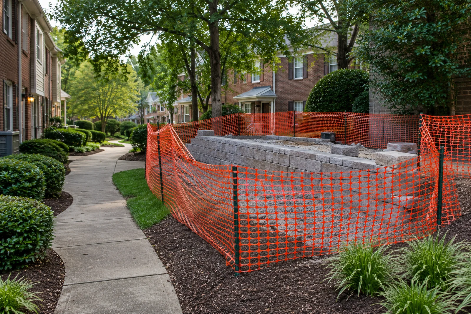 Work around residents