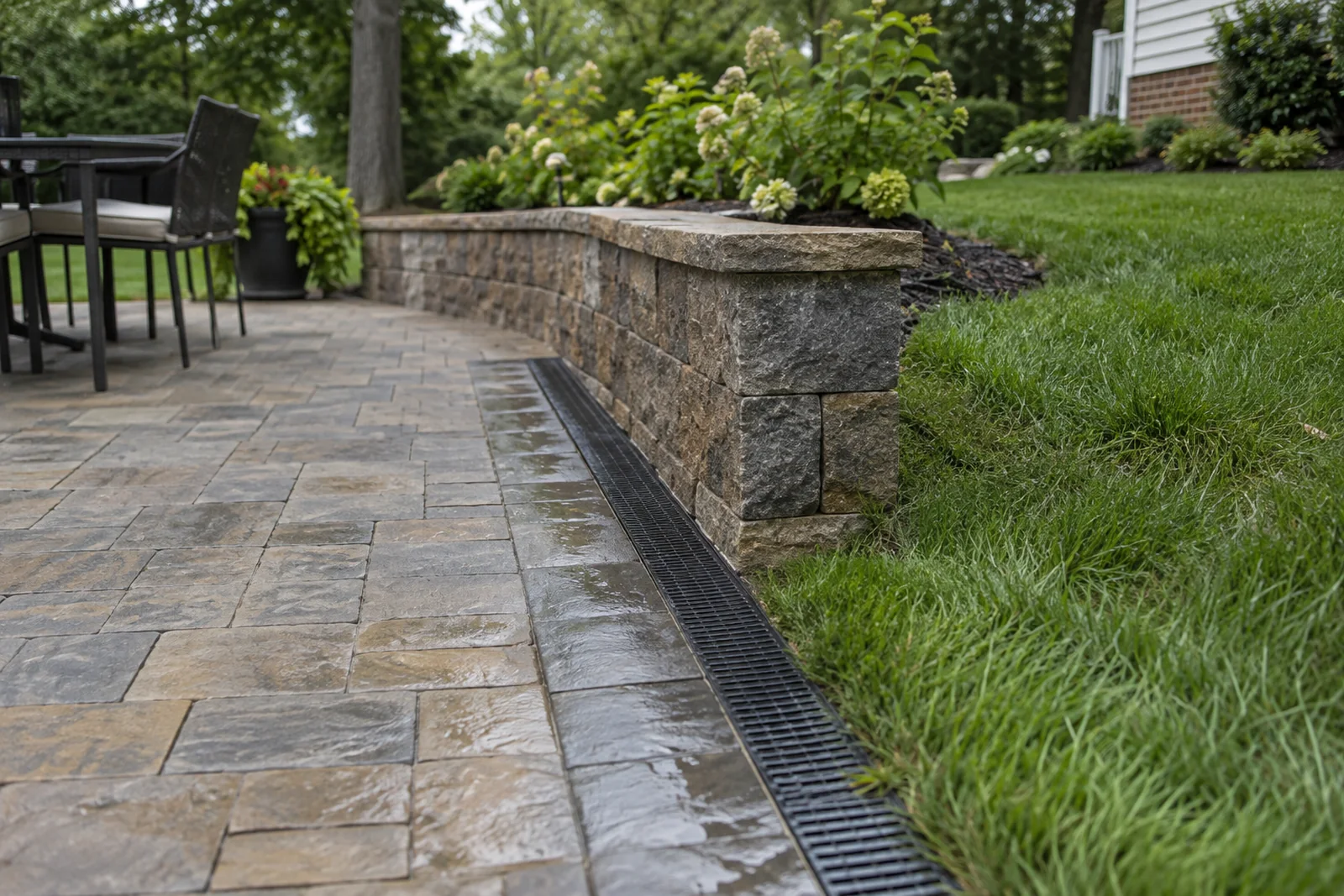 Patio drainage