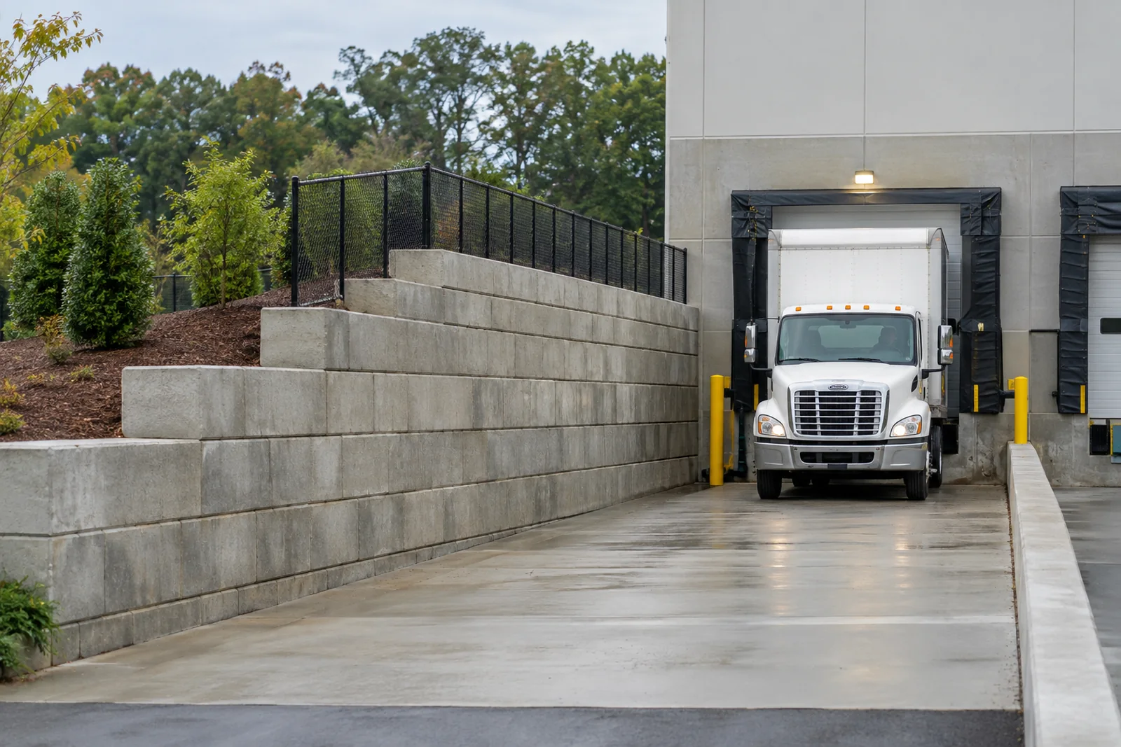 Truck loading area Truck loading area
