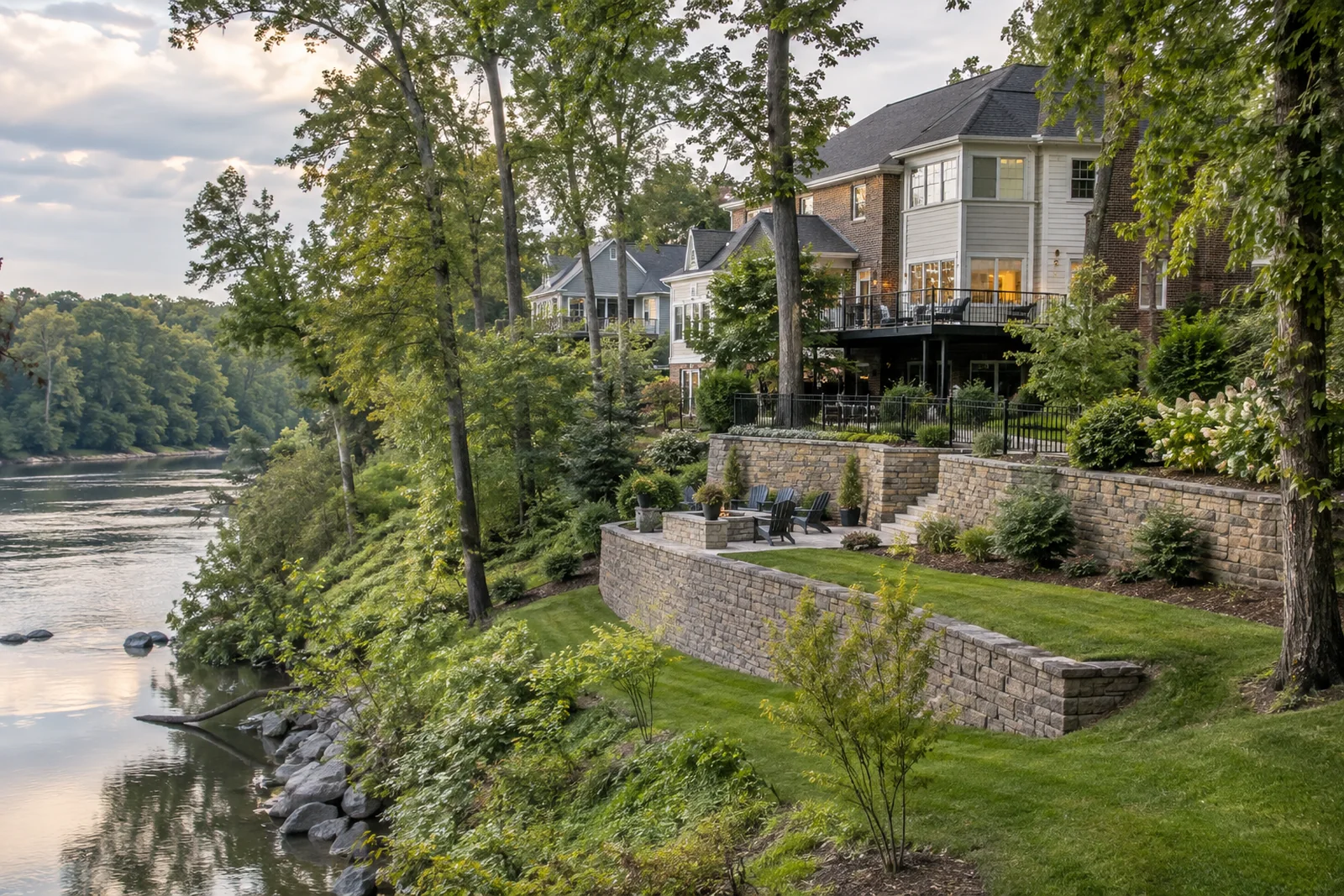 Bluff above the river Bluff above the river