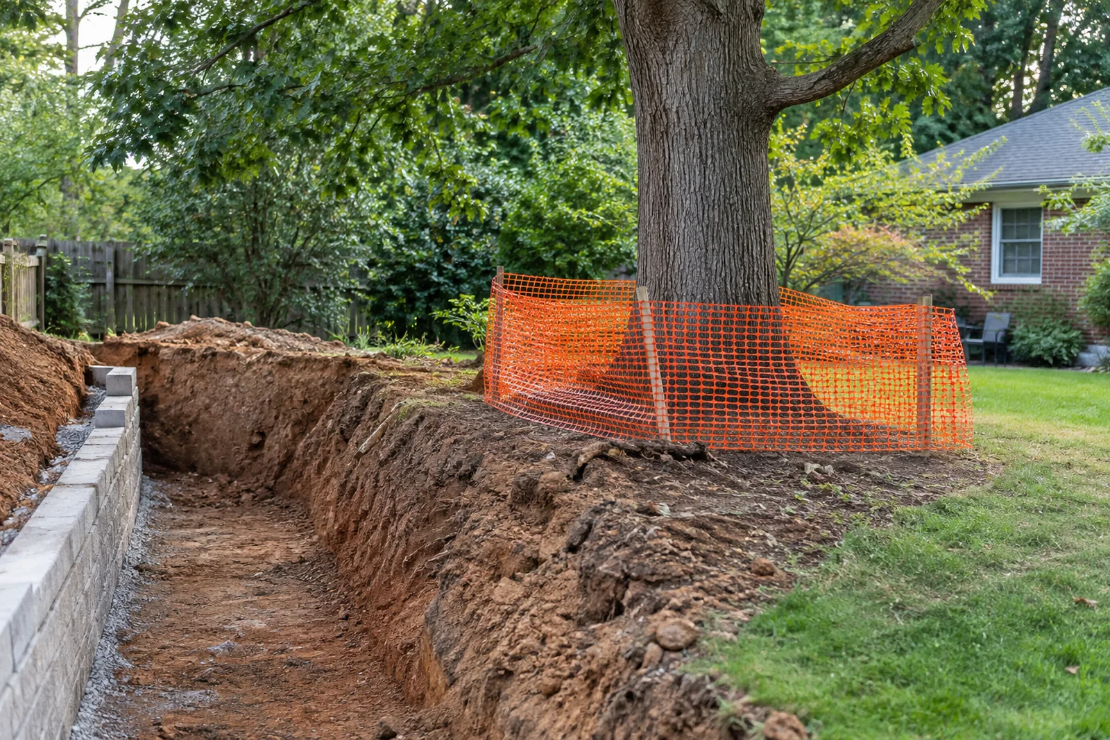 Protecting mature roots Protecting mature roots