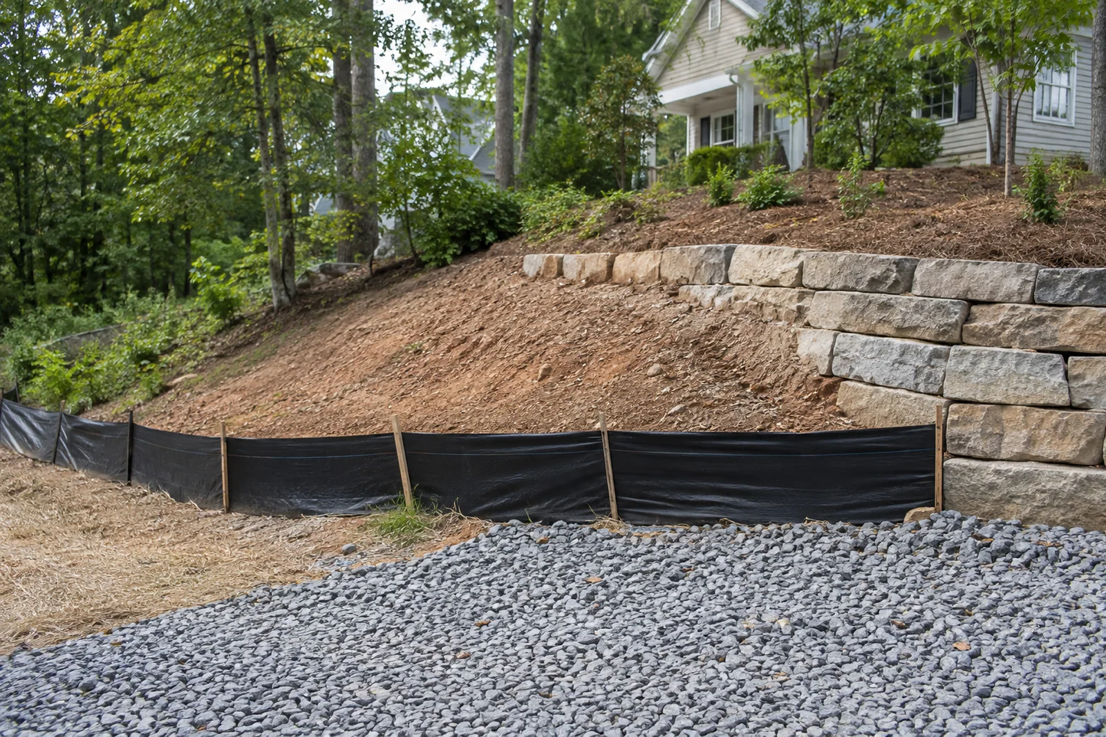 Keeping soil on site Keeping soil on site
